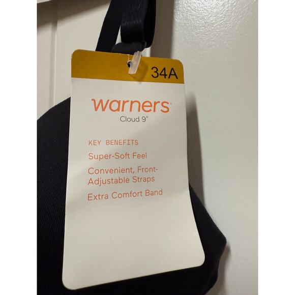 Warner's Women's Cloud 9 Super Soft Wireless Lightly Lined Comfort Bra 1269 34A - Picture 5 of 6